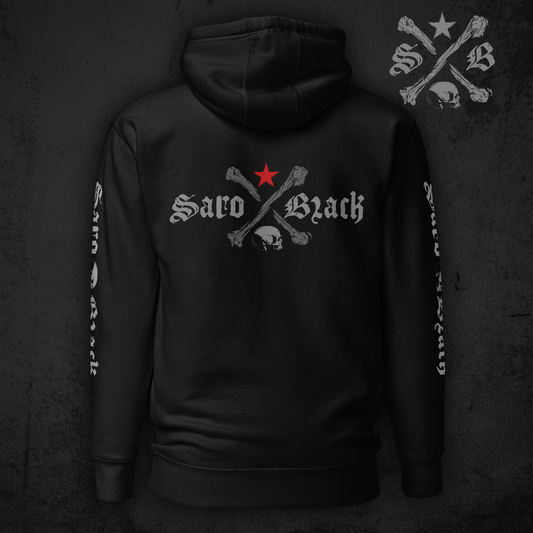 Saro Black classic logo Hoodie