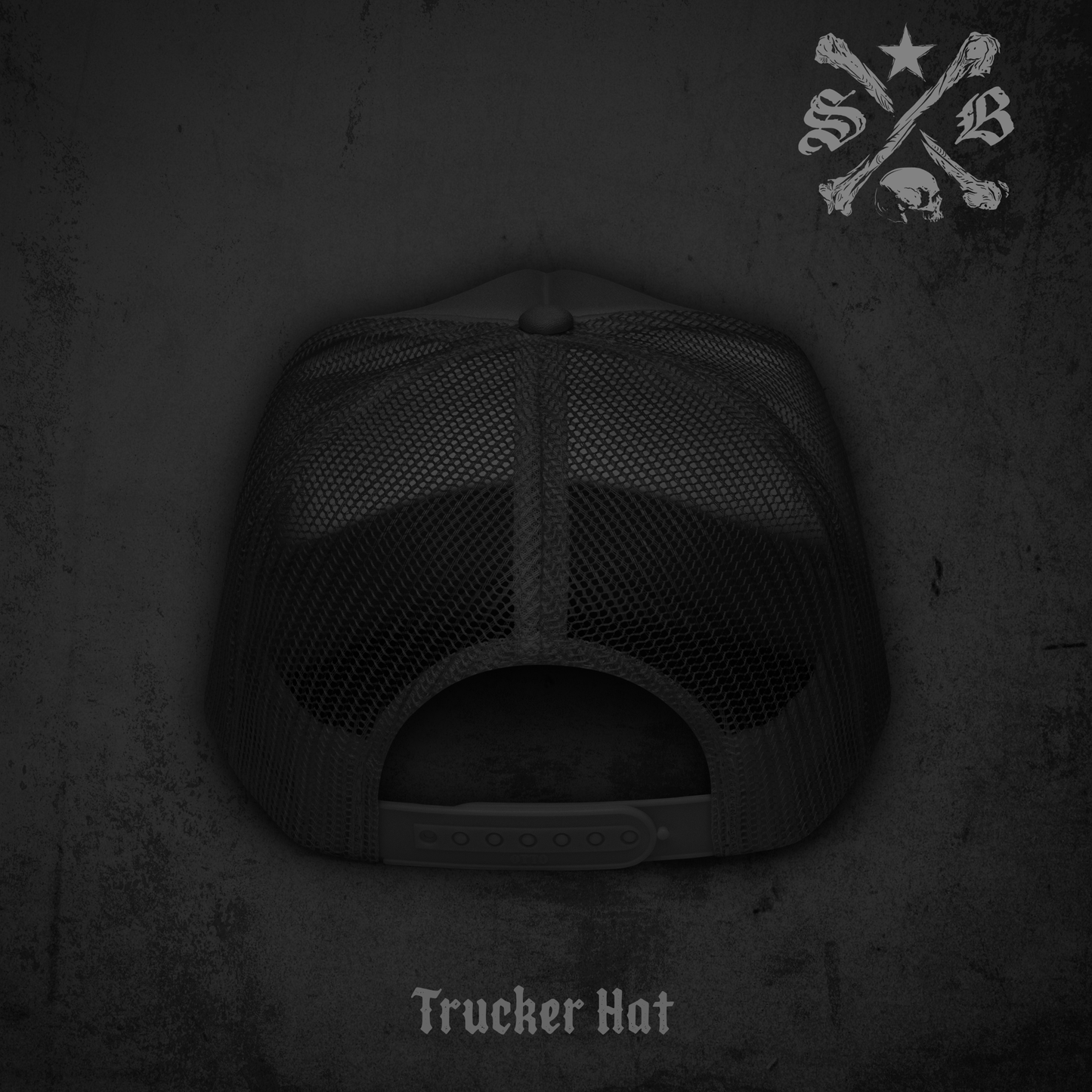 Live Like A Rebel Black Trucker Hat
