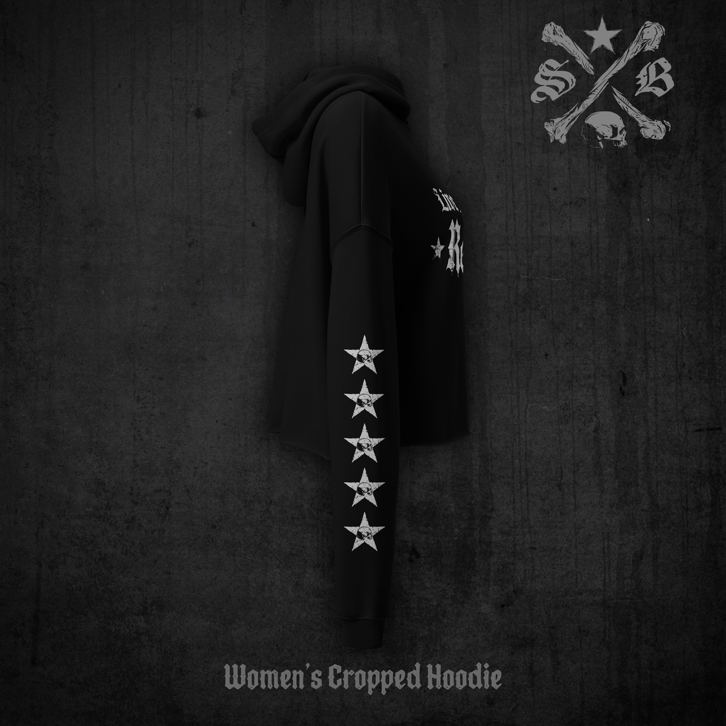 Live Like a Rebel - Women's Cropped Hoodie