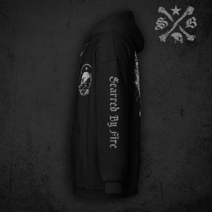 Black Mark Zip Hoodie