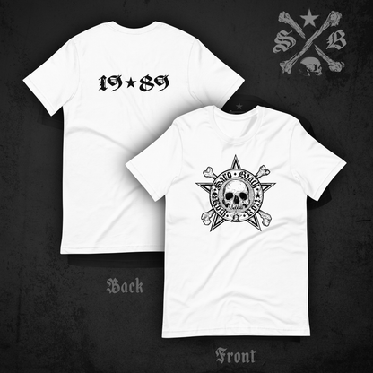 Black Star Icon Tee White