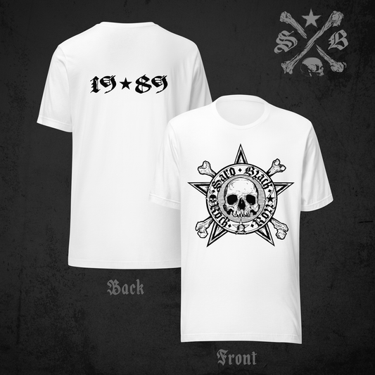 Black Star Icon Tee White