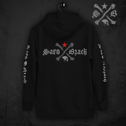 Saro Black classic logo Hoodie