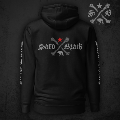 Saro Black classic logo Hoodie