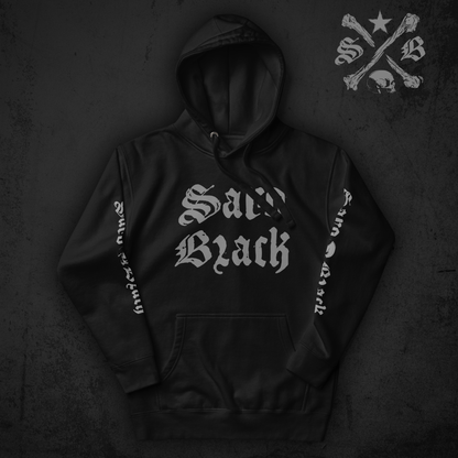 Saro Black classic logo Hoodie
