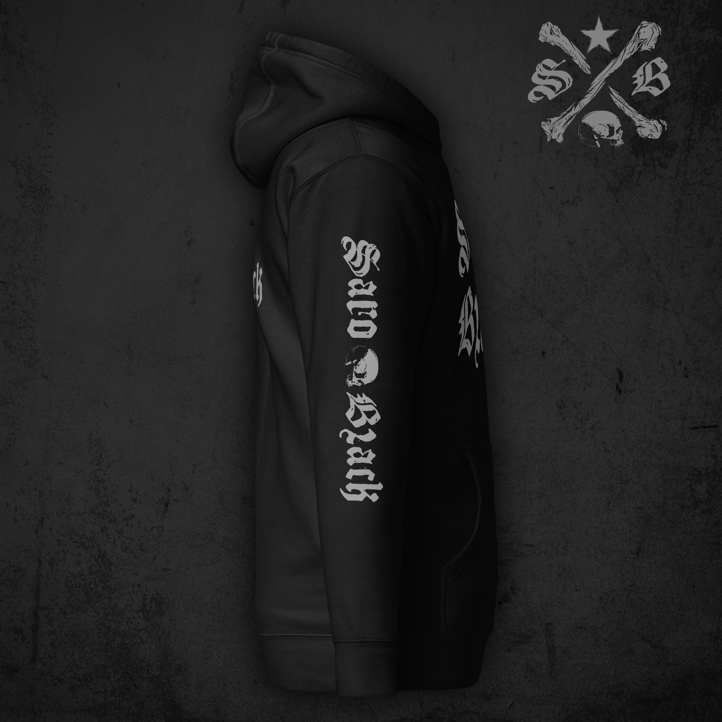 Saro Black classic logo Hoodie