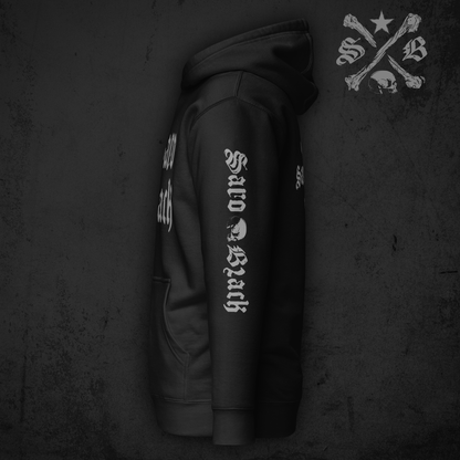 Saro Black classic logo Hoodie