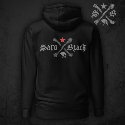 Saro Black logo Hoodie