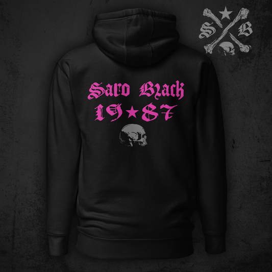Pink Skull Crossbones Hoodie