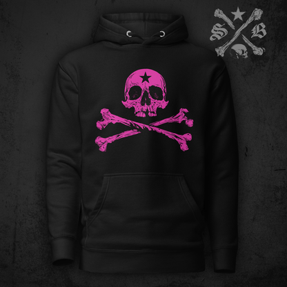 Pink Skull Crossbones Hoodie