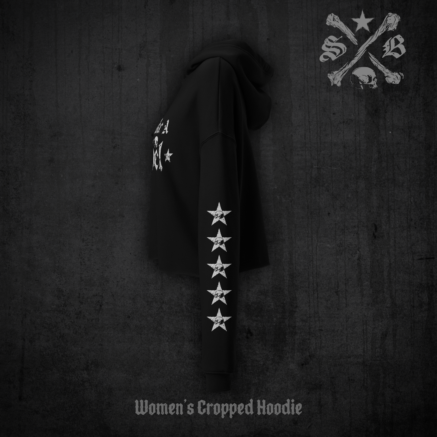 Live Like a Rebel - Women's Cropped Hoodie