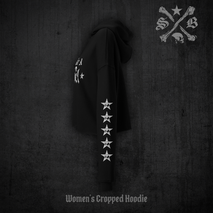 Live Like a Rebel - Women's Cropped Hoodie