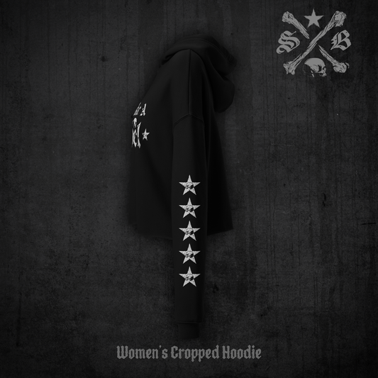 Live Like a Rebel - Women's Cropped Hoodie