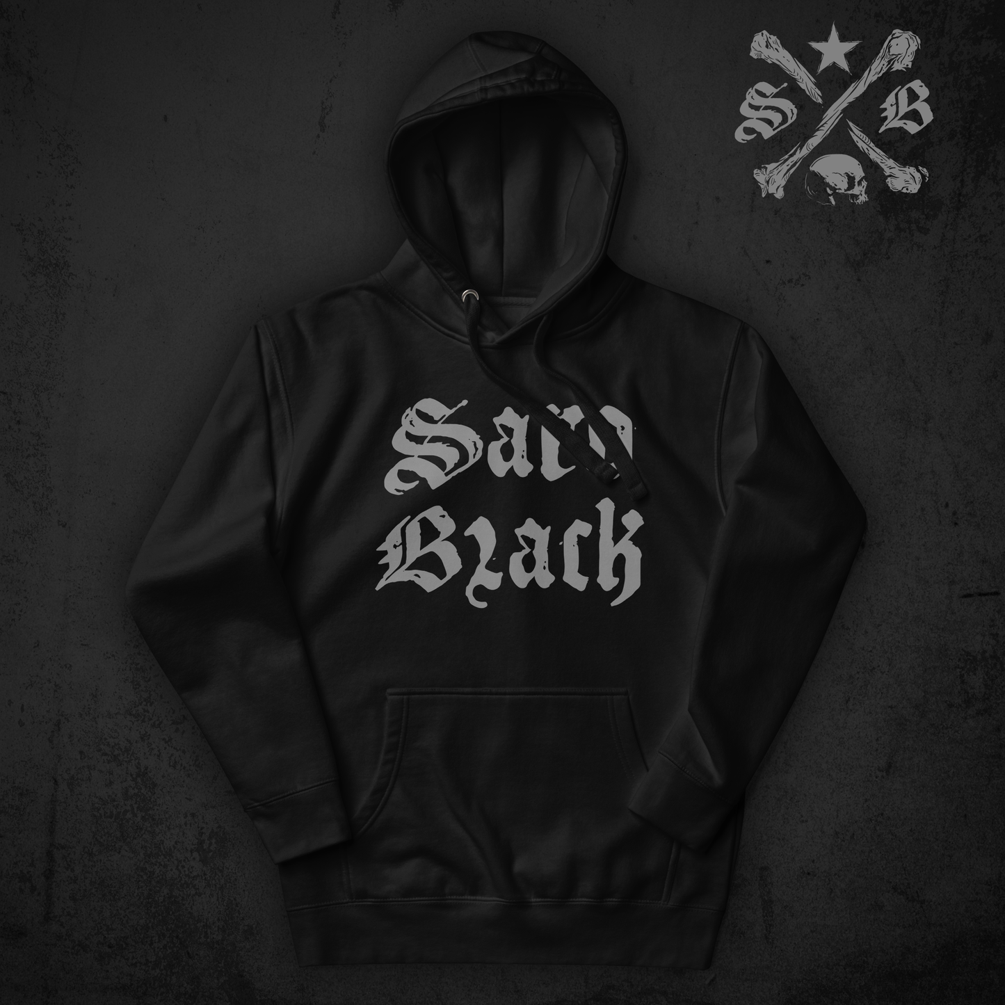 Saro Black classic logo Hoodie