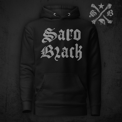 Saro Black classic logo Hoodie
