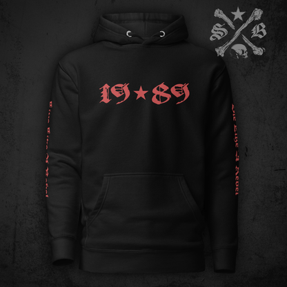 Black Star Icon Hoodie - Sleeve Prints