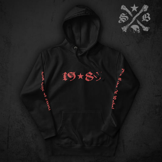 Black Star Icon Hoodie - Sleeve Prints