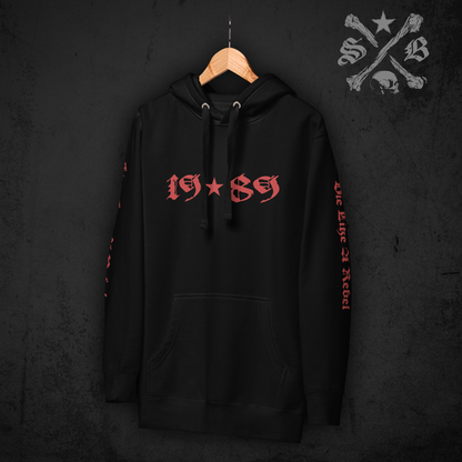 Black Star Icon Hoodie - Sleeve Prints