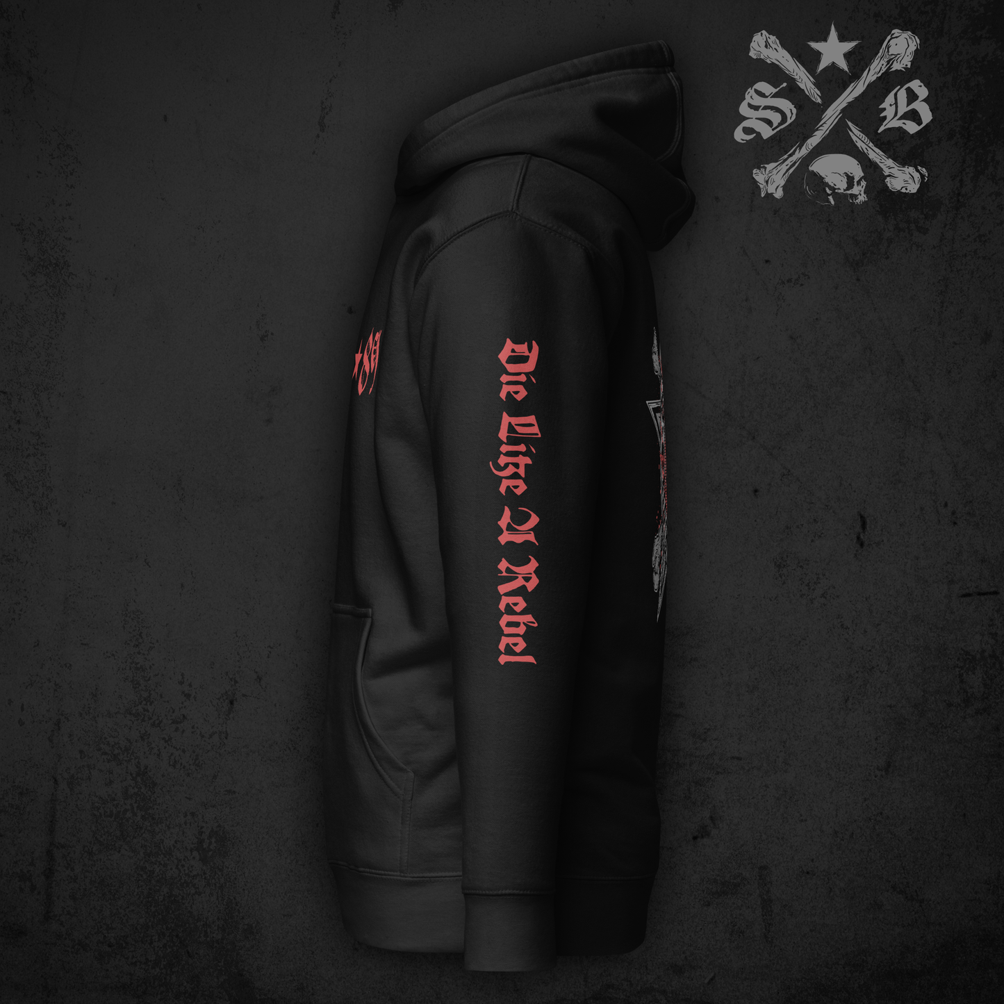 Black Star Icon Hoodie - Sleeve Prints