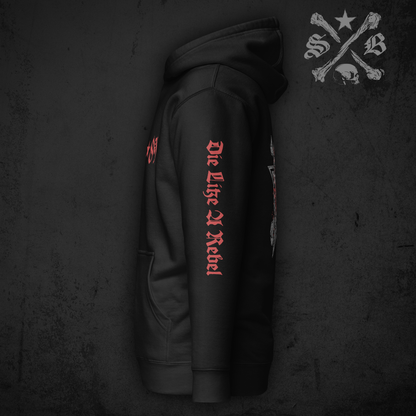 Black Star Icon Hoodie - Sleeve Prints