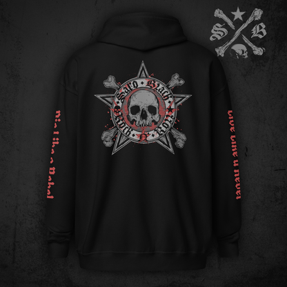 Black Star Icon zip hoodie - Sleeve Prints