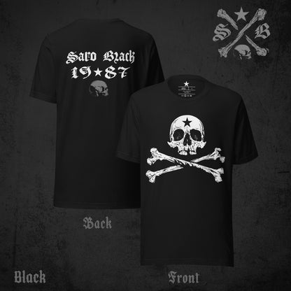 Skull Crossbones White Tee