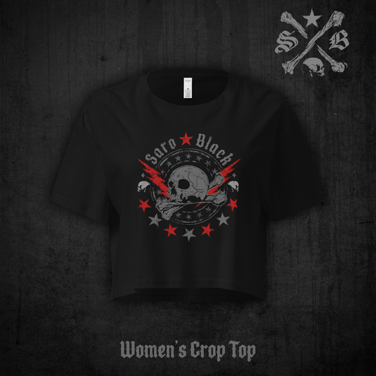 Skull Stars women's crop top