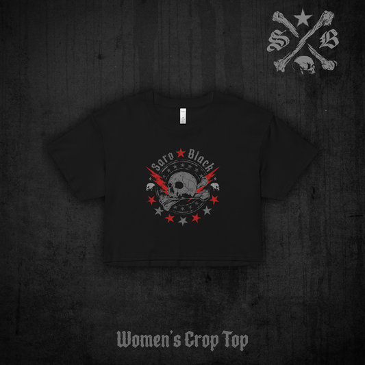Skull Stars women's crop top