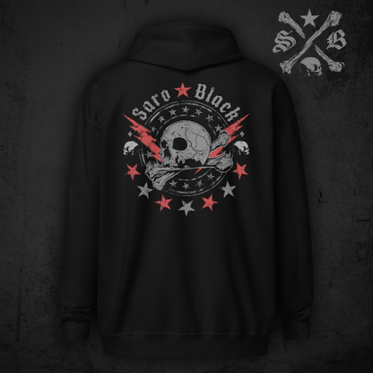 Skull Stars Zip Hoodie