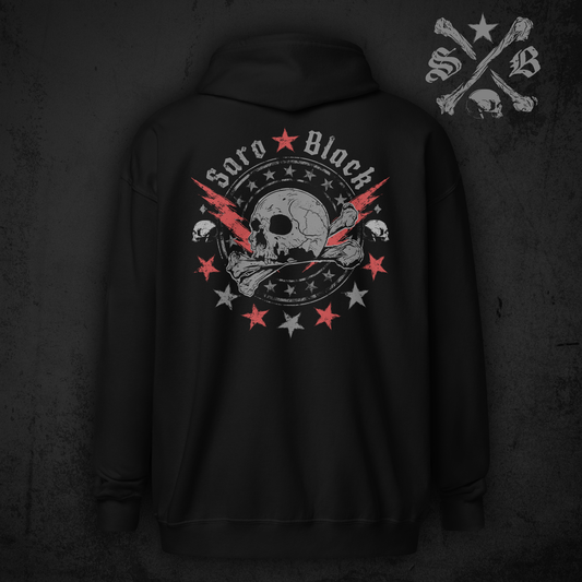 Skull Stars Zip Hoodie