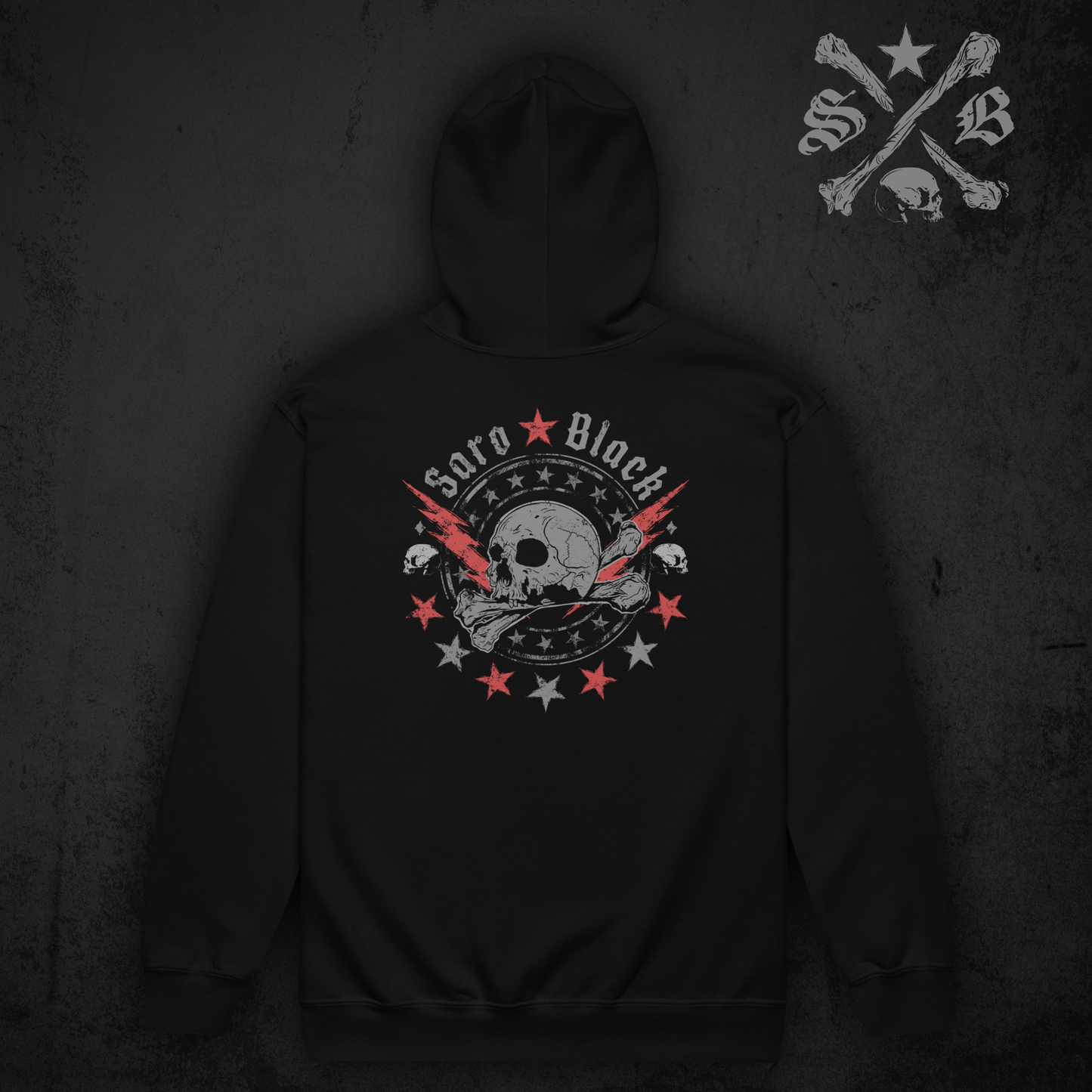 Skull Stars Zip Hoodie