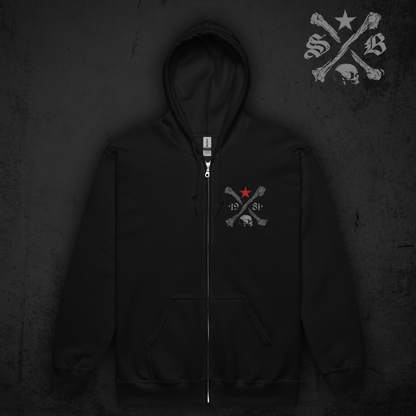 Skull Stars Zip Hoodie