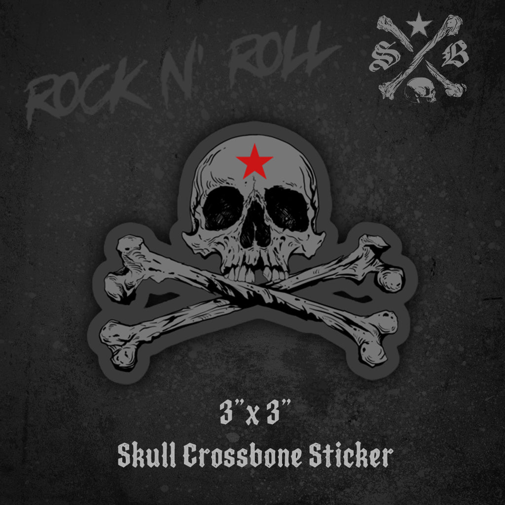 Skull Crossbones Sticker